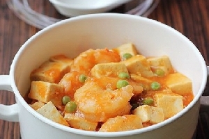 茄汁虾仁豆腐