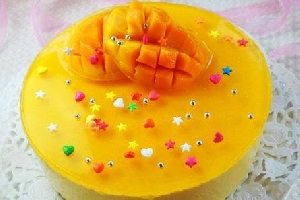 芒果奶酪慕斯蛋糕