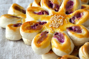 紫薯菊花酥