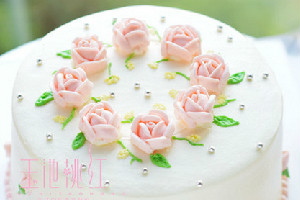 玫瑰花朵蛋糕