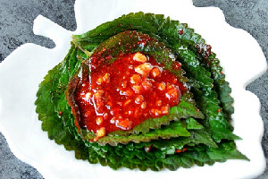 韩国苏子叶泡菜