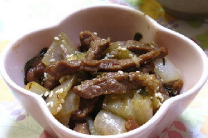 (1)洋葱炒牛肉