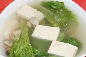 生菜豆腐汤